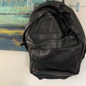 Designer leather backpack